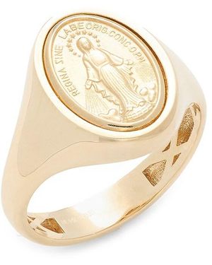 Saks Fifth Avenue 14K Signet Ring - White