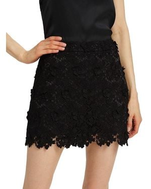 Cami NYC Ilima Appliqué Miniskirt - Black
