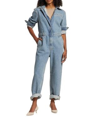 Loulou de Saison Panay Denim Jumpsuit - Blue
