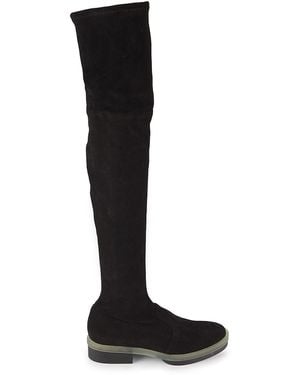 Robert Clergerie Suede Over The Knee Boots - Black