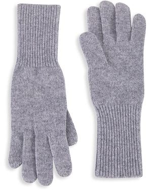 Saks Fifth Avenue Collection Cashmere Tech Gloves - Grey