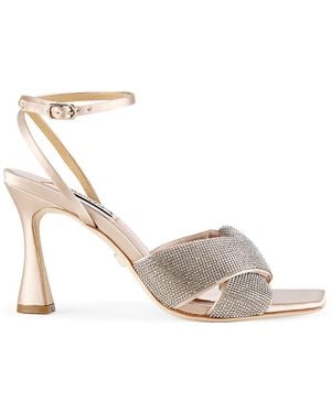 Badgley Mischka Brinlee 75Mm Embellished Stiletto Heel Sandals - Black