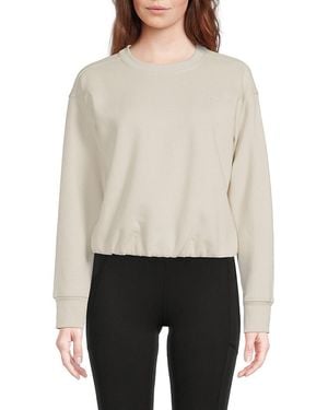 Calvin Klein Embroidered Logo Sweatshirt - White