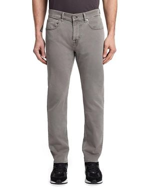 7 For All Mankind Slimmy Mid-Rise Slim-Skinny Jeans - Gray