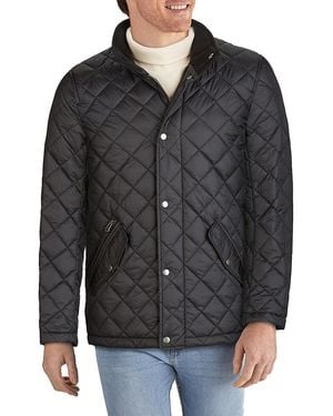 Cole Haan Diamond-quilted Barn Jacket - Black