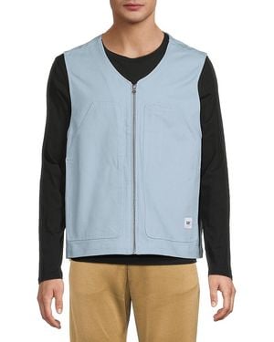 CAT WWR Heritage Chore Zip Up Vest - Blue