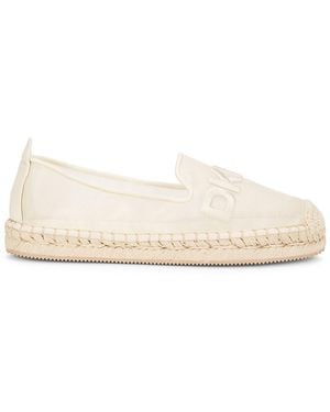 DKNY Malladra Embroidered Logo Espadrilles - Natural
