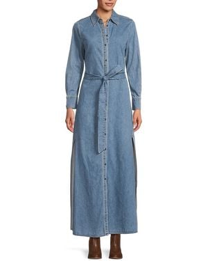 Alice + Olivia Chassidy Denim Maxi Dress - Blue