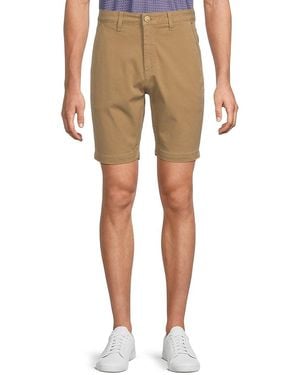Monfrere Mid-Rise Chino Shorts - Natural