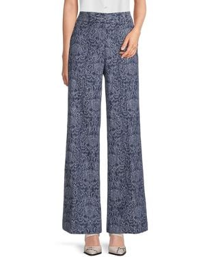 Karl Lagerfeld Motif Flare Denim Jeans - Blue