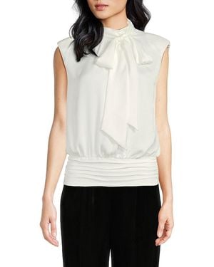 Ramy Brook 'Emma Tie-Up Neckline Blouse - White