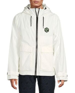 MCM Hooded Logo Jacket - White