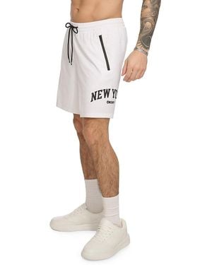 DKNY New York Arch Logo Swim Shorts - Red
