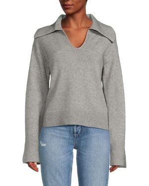 KOURT Devon Collar Jumper - Grey