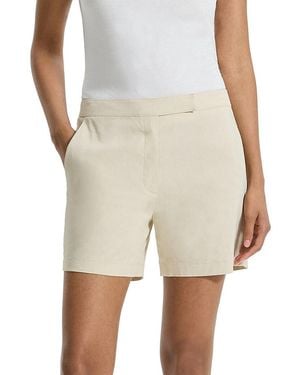 Theory Linen-Blend Shorts - White