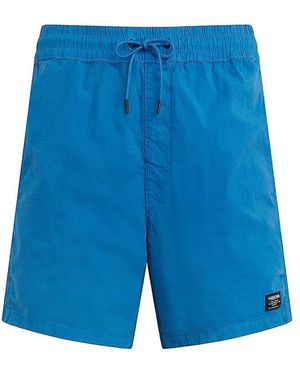 Hudson Jeans Cotton Ripstop Racer Shorts - Blue