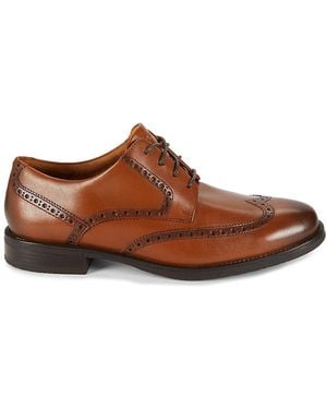 Cole Haan Bedford Leather Derby Shoes - Brown