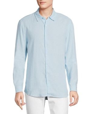 Onia Linen Blend Shirt - Blue