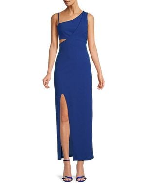 Rachel Roy Cutout Sheath Gown - Blue