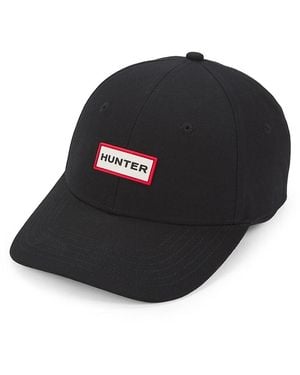 HUNTER Logo Cotton Baseball Cap - Black