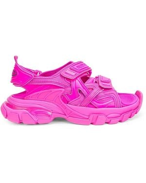 Balenciaga Monochrome Strapped Platform Sandals - Pink