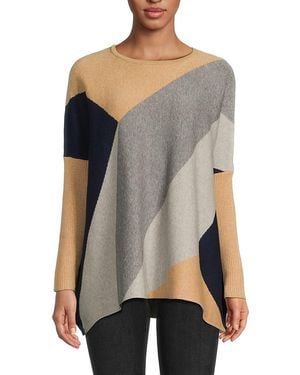 Joseph A Colourblock Jumper - Red