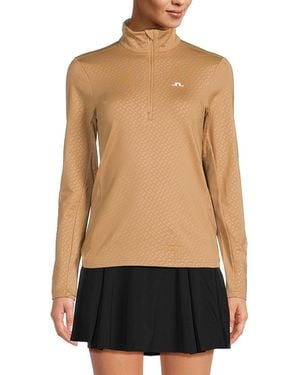 J.Lindeberg J. Lindeberg Lauryn Monogram Stretch Jersey Jacket - Black