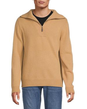 Magaschoni Cashmere Zip-Up Pullover - Blue