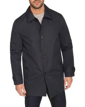 Cole Haan City Rain Mid-Length Mackintosh Jacket - Black