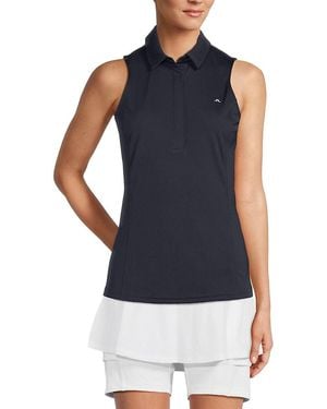 J.Lindeberg J. Lindeberg Dena Sleeveless Polo - Blue