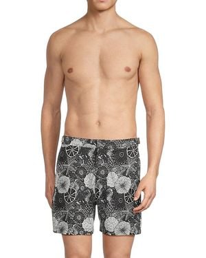 Swims Poseidon Printed Swim Shorts - Blue