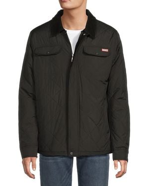 HUNTER Bell Diamond Quilted Jacket - Black