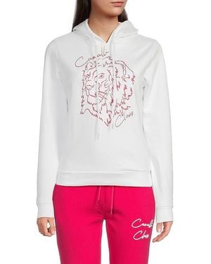 Cavalli Class by Roberto Cavalli Logo Hoodie - White