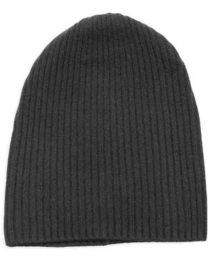 Portolano Slouchy Cashmere Beanie - Black