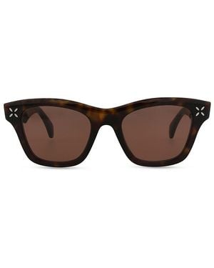 Alaïa Chunky Acetate Square Sunglasses - Brown