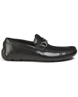 Kenneth Cole Theme Leather Bit Loafers - Black