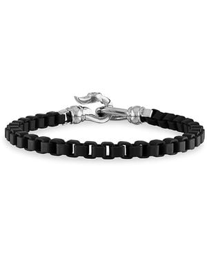 Esquire Box Link Bracelet - Black
