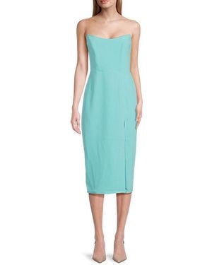 Amanda Uprichard Chamberlain Strapless Midi-Dress - Red