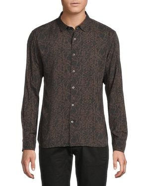 John Varvatos Ross Long-Sleeve Shirt - Black