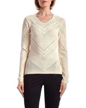 Capsule 121 The Consideration Chevron-Knit Jumper - White