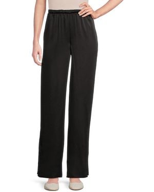 Vince Satin Pull-On Trousers - Black