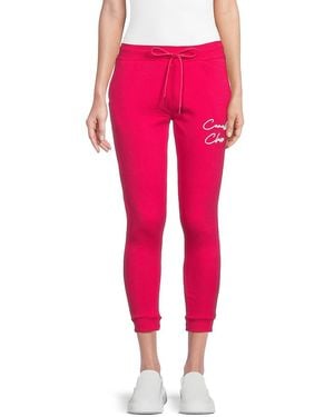 Cavalli Class by Roberto Cavalli Logo Cropped Joggers - Pink