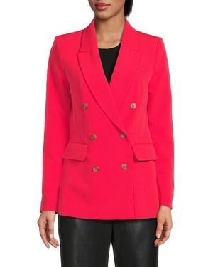 DKNY Double-Breasted Blazer - Pink