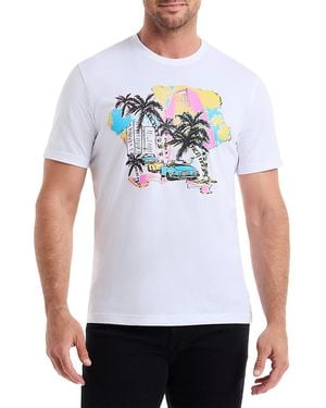 Robert Graham Tropical City Short-Sleeve Cotton T-Shirt - White