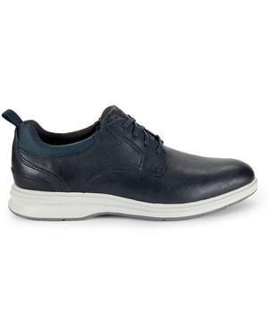 Rockport Low Top Leather Derby Trainers - Blue