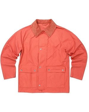 NN07 Glenn Corduroy Collar Field Jacket - Red