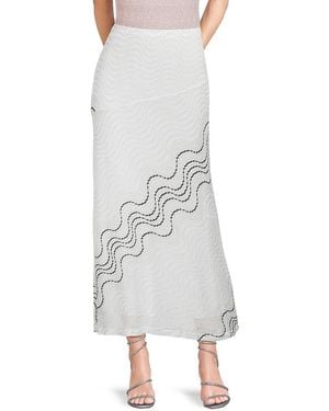 Missoni Missoni Wave Knit A-Line Midi Skirt - White
