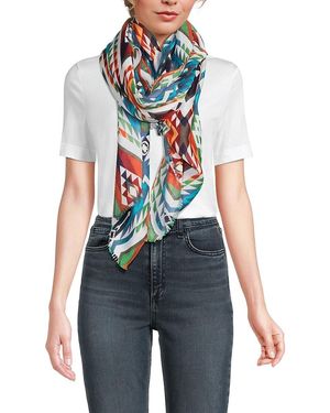 AREA STARS Bloom & Grace Mod Geometric Print Scarf - White