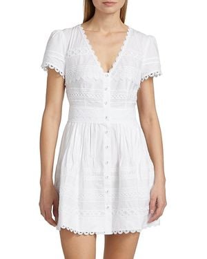 Cara Cara Waldorf Cotton Minidress - White