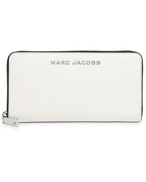 Marc Jacobs Logo-Print Continental Wallet - Natural